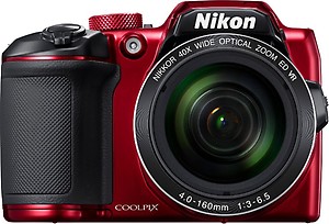 Nikon Coolpix B500 16 MP Point & Shoot Camera with 16GB SD Card, Carry Case and HDMI Cable (Black) price in India.