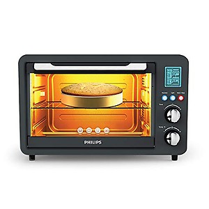 Philips HD6975/00 Digital Oven Toaster Grill, 25 Litre OTG, 1500 Watt with Opti Temp Technology, Chamber light and 10 preset menus, Inner Lamp (Grey) price in India.