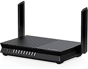 NETGEAR 4-Stream AX1800 WiFi 6 Router 1800 Mbps Wireless Router  (Black, Dual Band) price in India.