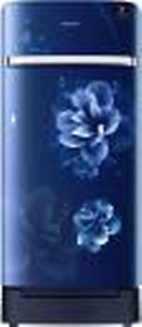 SAMSUNG 198 L Direct Cool Single Door 5 Star Refrigerator with Base Drawer  (Camellia Blue, RR21T2H2WCU/HL)