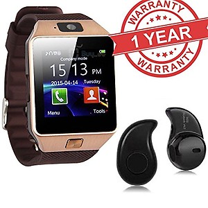 Premium Design SAMSUNG Galaxy J7 Compatible Bluetooth Smart Watch DZ09 Phone With Camera and Sim Card & SD Card Support with free S530 bluetooth Headset (Random Colour) price in India.