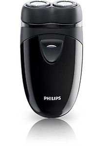 PHILIPS Norelco Travel Men's Shaver with Close-Cut Technology and Independent Floating Heads, Self-Sharpening Blades, 2 x AA Batteries Included by Philips price in India.