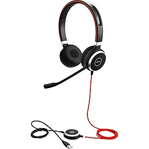Jabra Evolve 40 UC Wired Over the Ear Headset with Mic (Black) price in India.