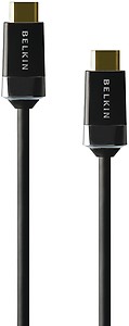 Belkin High Speed HDMI Cable Supports Ethernet, 3D, 4K, 1080p, Audio Return for Television (2 Meters, Black) price in .