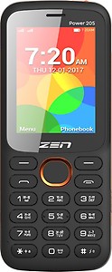 ZEN Power 205 Dual SIM Feature Phone (Black and Red) price in India.