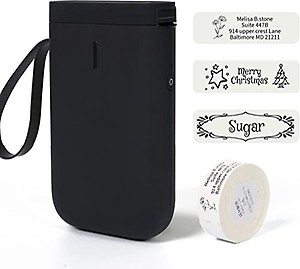 MANYCAST® Small Thermal Printer Handheld Portable Wireless Bluetooth Label Maker Machine for Business Home Office Compatible with iOS & Android price in India.