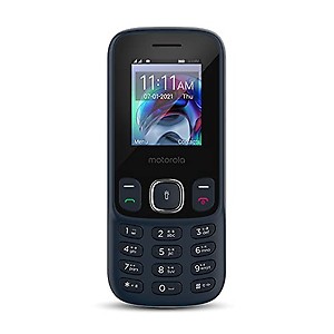 Motorola a10 Dual Sim keypad Mobile with 1750 mAh Battery, Expandable Storage Upto 32GB, Wireless FM with Recording | Dark Blue price in India.