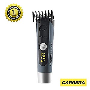 CARRERA 622 Professional Beard Trimmer for Men | Rechargeable USB - Wireless Hair & Beard Trimmer with LED & 2 Variable Combs price in India.