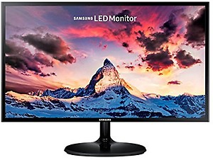 Samsung 23.5 inch (59.8 cm) LED 1920x1080 Pixels Backlit Computer Monitor - Full HD, Super Slim AH-IPS Panel with VGA, HDMI Ports - LS24F350FHWXXL (Black) price in India.
