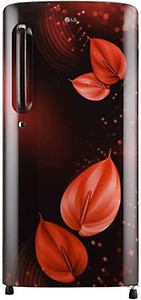 LG 190 Litres 3 Star Direct Cool Single Door Refrigerator with Stabilizer Free Operation (GL-B201ASVD.BSVZEB, Scarlet Victoria) price in India.