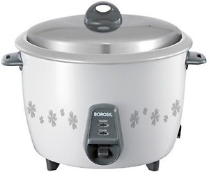 Borosil BRC18MPC21 {Grey and white } Electric Rice Cooker(1. 8 L, White) price in India.