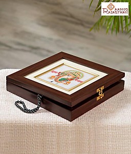 Rosewood finish Marble Jewellery Box price in India.