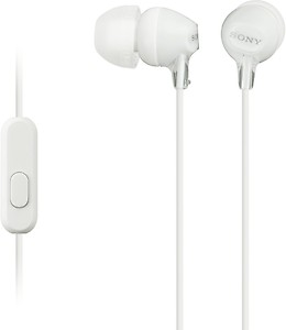 SONY EX15AP Wired without Mic Headset  (White, In the Ear) price in .