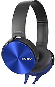 SONY XB450 Wired without Mic Headset  (Red, On the Ear) price in .