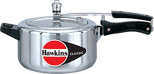 Hawkins Classic Aluminum Inner Lid Pressure Cooker, 4 L With Hard Anodised 2 Dish Set (Silver), 4 Liter price in India.
