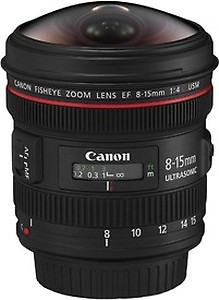 Canon EF8-15mm f/4L Fisheye USM Lens  price in India.