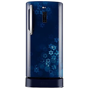 LG 204 Litres 4 Star Direct Cool Single Door Refrigerator with Smart Inverter Compressor & Smart Connect (GL-D211CBQY, Blue Quartz) price in India.