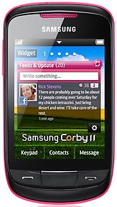 Samsung Corby II S3850 (Yellow) price in India.