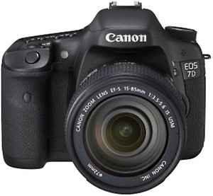 Canon EOS 7D SLR (Black) (Body Only) with 2 year Canon India Warranty Sealed Pack 4GB Card + Case price in India.