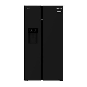 VOLTAS beko 634 Litres Frost Free Side by Side Refrigerator with Neo Frost Dual Cooling (RSB655GBRF, Glass Black) price in India.