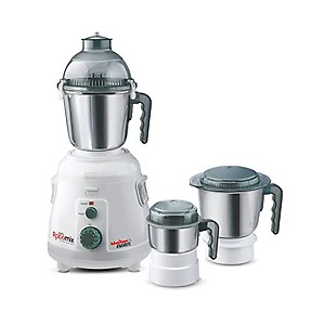 Khaitan ORFIN Robomix 1000 Watts Mixer Grinder with Heavy Duty Commercial Motor (1000 Watts, 3 Jars, White)) price in India.