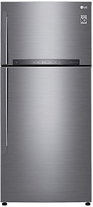 LG 516 L Frost Free Double Door 2 Star Refrigerator  (Platinum Silver III, GN-H602HLHU) price in India.