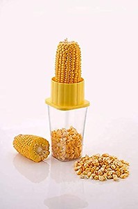 Ansawi Corn Cutter, Corn Peeler, Corn Seeds Remover with Unbreakable Plastic Container, Strong and Durable price in India.