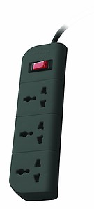 Belkin 3-Socket Surge Protector Universal Socket with 5Ft (1.5-Meter) Heavy Duty Cable Overload Protection, Extension Cord Comes with 5 Years Manufacturer Warranty, Grey Color, 350 Volts price in India.