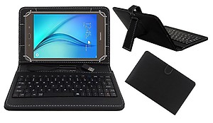 ACM USB Keyboard Case Compatible with Micromax Canvas Tab P290 Tablet Cover Stand Study Gaming Direct Plug & Play - Pink price in India.