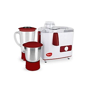 Pigeon Tornado 500 W Juicer Mixer Grinder with 2 Jars for Juicing, Dry & Wet Grinding and Chutney Making - White price in India.