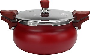 Pigeon All in One Aluminium Pressure Cooker, 5 litres, Yellow price in India.
