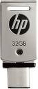 HP X5000M 32GB OTG Pen Drive (Silver) price in India.