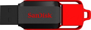 Sandisk Cruzer Blade 16 GB Utility Pendrive  (Red, Black) price in .