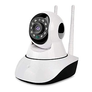 RAMBOT Double Antenna Auto- Rotating Night Vision Mobile HD CCTV WiFi Camera with Audio Security Camera price in India.