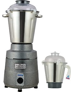 HANS Dominar X Pro 2000 Watts 2.8 HP Commercial Mixer Grinder With 2 Jar Heavy Duty Black Grey price in India.