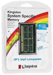 Kingston DDR3 4 GB (1 x 4 GB) HP Laptop RAM (KTH-X3B/4G) price in India.