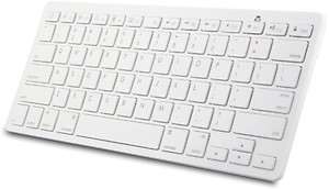 RETRACK Ultra-Slim Wireless Bluetooth Laptop Keyboard  (White) price in India.