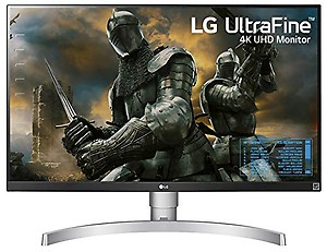 LG 69 cm/27 inches LCD 4K-UHD 3840 x 2160 Pixels HDR 10 Monitor with IPS Panel, Radeon FreeSync, Height/Pivot/Tilt Adjustable Stand, HDMI x 2, Display Port- 27UL550 (White) price in .