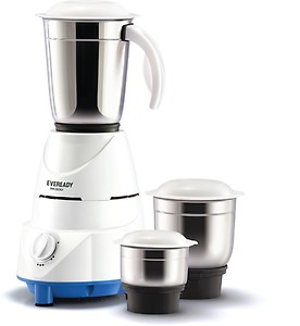 EVEREADY MG500i 500 W Mixer Grinder (3 Jars, White) price in India.