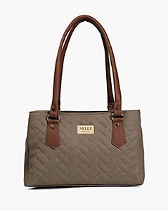 Nelle Harper PU Leather Latest Fashion Handbags for Women's (Taupe)