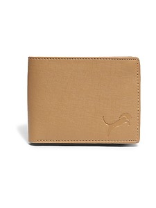 beige leatherette wallet