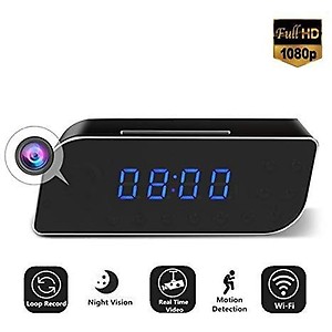 Manya Impex HD WiFi Mini Hidden Alarm Clock Spy Security and Surveillance Camera with Motion Detection price in India.