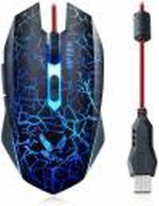 Home Story MTCAGMMOUBLK1 Wired Optical Gaming Mouse  (USB 2.0, Black, Multicolor) price in India.