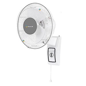 Kenvi US Wall Fan High Speed 12 inch 3 Blade Wall-Mounted Fan with Low Noise Motor All Purpose Wall/Table Fan, (White) || Q74 price in India.