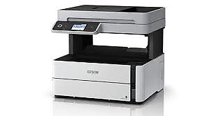 Epson Monochrome M3140 All-in-One Duplex InkTank Printer Print,Copy,Scan FAX,ADF, Black, Medium price in India.