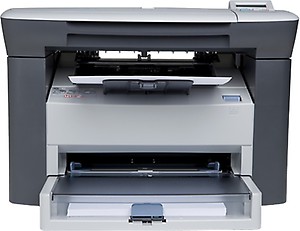 HP LaserJet M1005 MFP Multi-function Monochrome Laser Printer  (White, Black, Toner Cartridge) price in India.