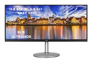 Acer CB342CK 34 Inch (86.36 Cm) IPS Ultrawide (21:9) QHD 3440 X 1440 Pixels LCD Monitor with LED Backlight I AMD Radeon Freesync I HDR Ready, 1MS VRB I 75Hz Refresh | (Silver) price in India.