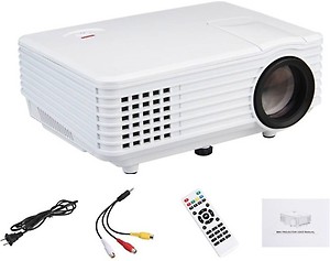 MEZIRE Lumens RD-805 Mini LED TV HDMI Multimedia Smart Lcd Video Home Theater 1080P Movie Cinema Digital Media Player 640*480 Support 100W 20000 Hours 5 Inch Black Portable Projector  (White, Black) (800 lm) Portable Projector  (White) price in India.