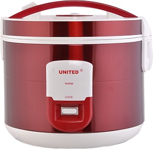United X704-18 Electric Rice Cooker with Steaming Feature  (1.8 L, Red) price in India.