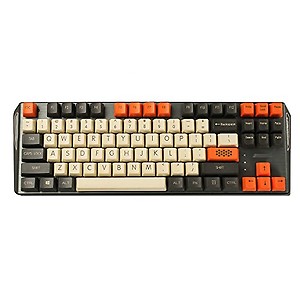 Logitech Ymdk Carbon 61 87 104 Top Print Keyset Thick Pbt Oem Profile Keycaps For Mx Mechanical Keyboard (Only Keycap) (87), Wired price in India.